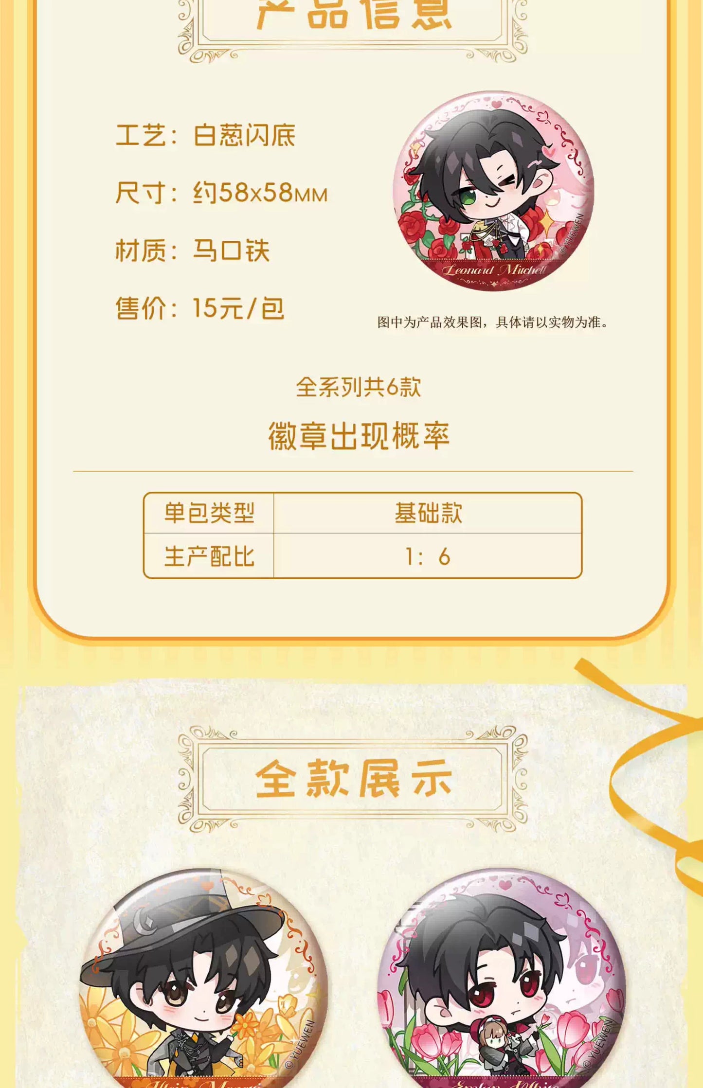 LOTM丨Colorful Realm series Chibi badge double flash badge Klein Amon