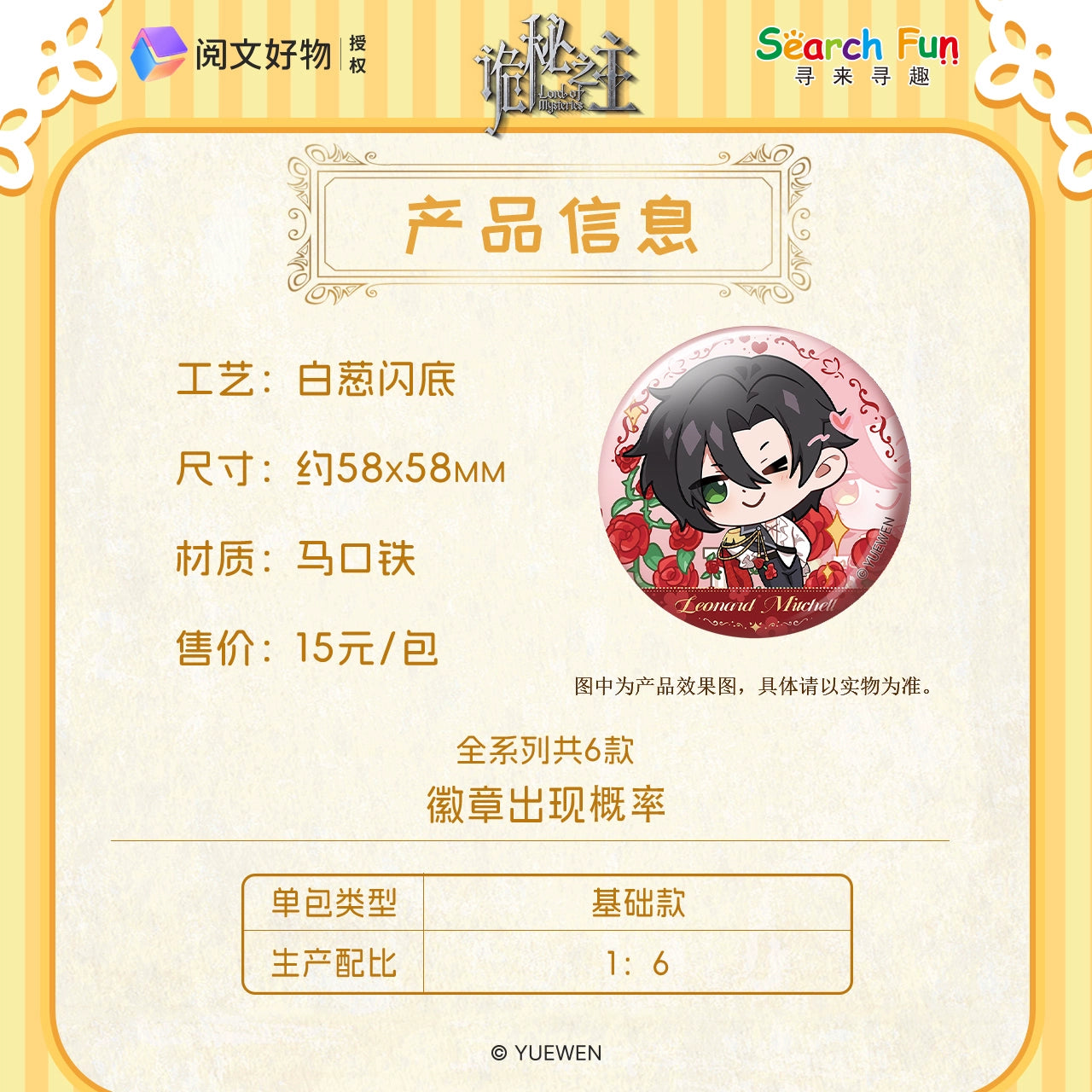 LOTM丨Colorful Realm series Chibi badge double flash badge Klein Amon