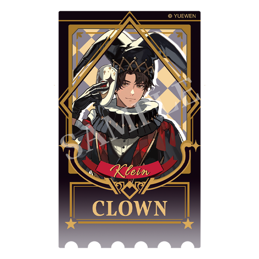 LOTM丨Circus series relief bronzing ticket stub acrylic card